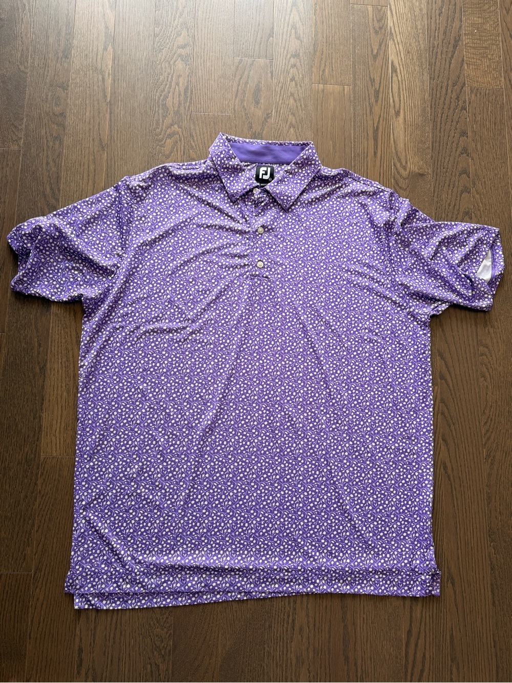 FootJoy Purple Floral Golf Polo